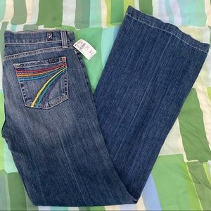 🌈 7 for All Mankind NWT Dojo flares Girl 14